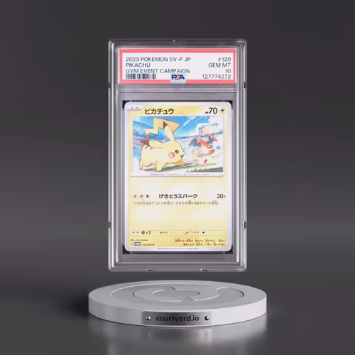 2023 Pokémon SV-P Promo #120 Pikachu - Gym Event Campaign (PSA 10 GEM MINT)