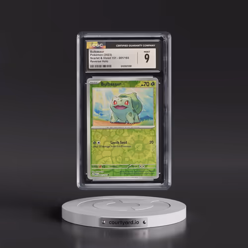 2023 Scarlet & Violet 151 - MEW EN #001/165 Bulbasaur - Reverse Holo (CGC 9 MINT)