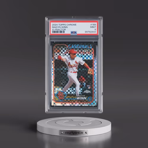2024 Topps Chrome #189 Masyn Winn - X-Fractor (PSA 9 MINT)