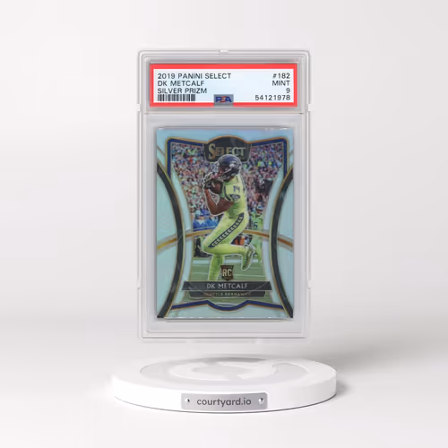 2019 Panini Select #182 DK Metcalf - Silver Prizm (PSA 9 MINT)