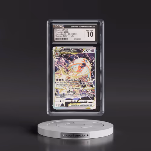 2023 Crown Zenith #GG46/GG70 Deoxys VSTAR - Galarian Gallery Holo (CGC 10 GEM MINT)