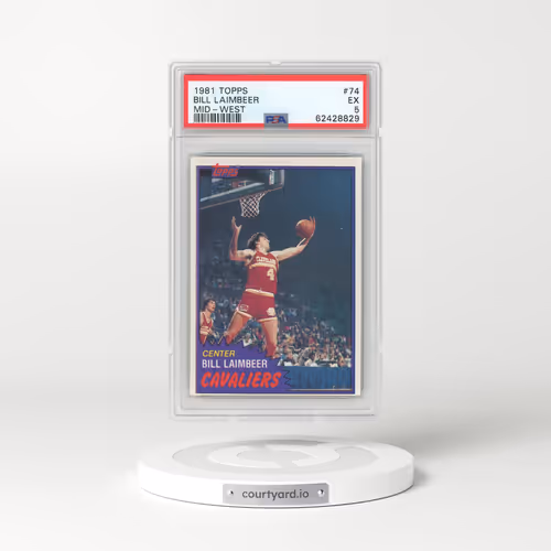 1981 Topps #74 Bill Laimbeer - Mid-West (PSA 5 EX)