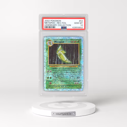 2002 Pokémon Legendary Collection #54 Metapod - Reverse Foil (PSA 10 GEM MINT)