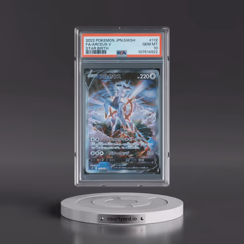 2022 Pokémon Sword & Shield Star Birth #112 Arceus V - Holo Full Art (PSA 10 GEM MINT)