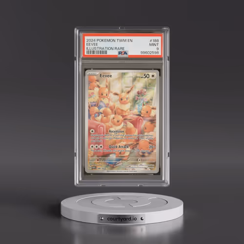 2024 Pokémon Twm EN-Twilight Masquerade #188 Eevee - Illustration Rare (PSA 9 MINT)