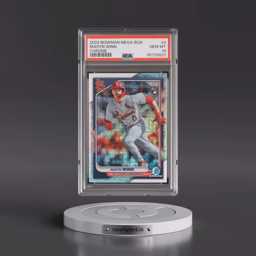 2024 Bowman Mega Box Chrome #2 Masyn Winn (PSA 10 GEM MINT)