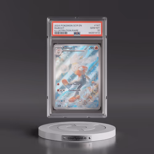 2024 Pokémon Scr EN-Stellar Crown #147 Raboot - Illustration Rare (PSA 10 GEM MINT)