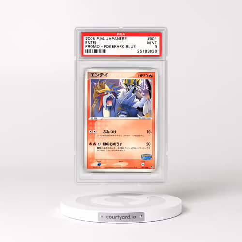 2005 Pokémon Pokepark Blue #001 Entei (PSA 9 MINT)