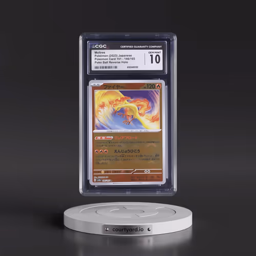 2023 Pokémon Card 151 #146/165 Moltres - Reverse Holo Poke Ball (CGC 10 GEM MINT)