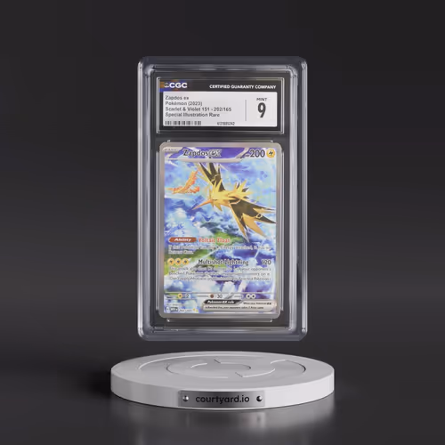 2023 Scarlet & Violet 151 - MEW EN #202/165 Zapdos ex - Special Illustration Rare (Holo) (CGC 9 MINT
