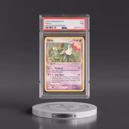 2006 Pokémon EX Dragon Frontiers #32 Kirlia (PSA 7 NM)