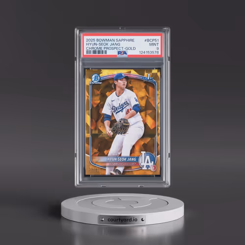 2025 Bowman Sapphire Edition Chrome Prospects #BCP51 Hyun-Seok Jang - Gold (PSA 9 MINT)