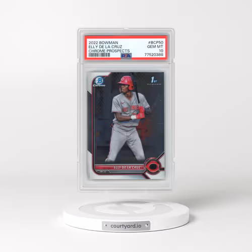 2022 Bowman Chrome Prospects #BCP50 Elly de La Cruz (PSA 10 GEM MINT)
