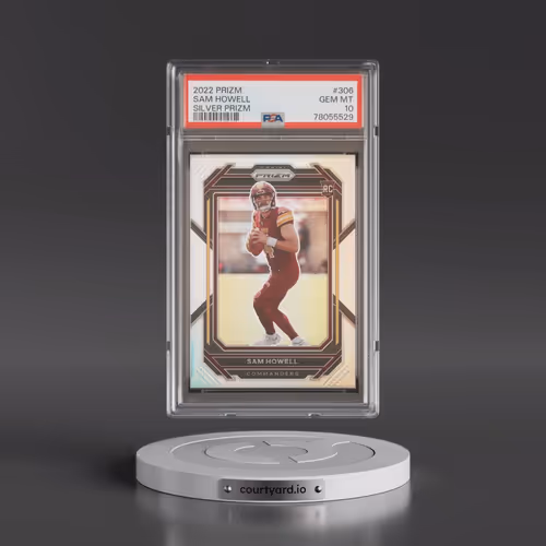 2022 Panini Prizm #306 Sam Howell - Silver Prizm (PSA 10 GEM MINT)