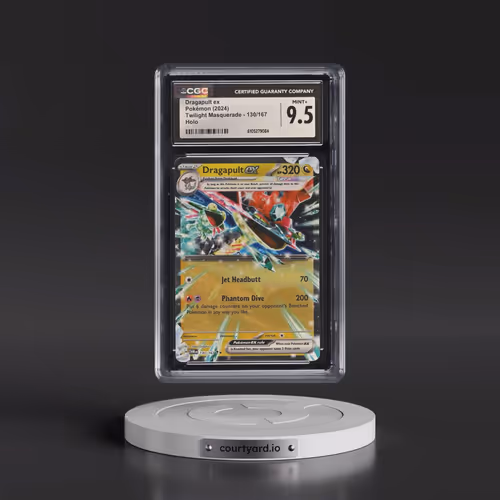 2024 Pokémon Twm EN-Twilight Masquerade #130 Dragapult EX - Holo (CGC 9.5 MINT+)