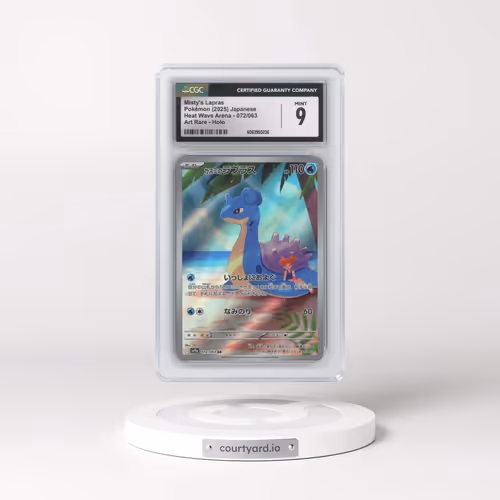2025 Pokémon Sv9a-Heat Wave Arena #072 Misty's Lapras - Art Rare (CGC 9 MINT)
