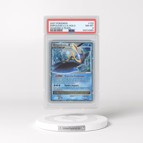 2007 Pokémon Diamond & Pearl #120 Empoleon LV.X - Holo (PSA 8 NM-MT)