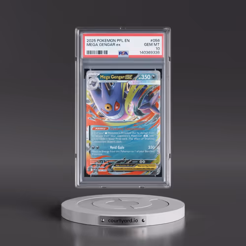2025 Pokémon Pfl EN-Phantasmal Flames #056 Mega Gengar EX - Holo (PSA 10 GEM MINT)