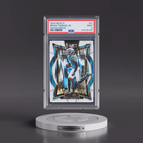 2024 Panini Select #91 Brian Thomas Jr. - White Shock (PSA 9 MINT)