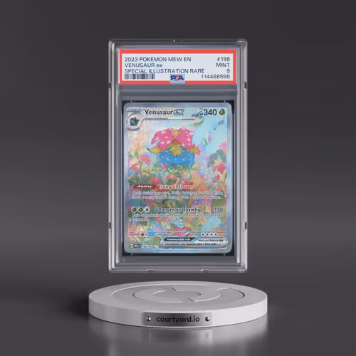 2023 Pokémon Mew EN-151 #198 Venusaur EX - Holo Special Illustration Rare (PSA 9 MINT)