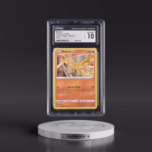2022 Brilliant Stars #021/172 Moltres - Holo (CGC 10 GEM MINT)