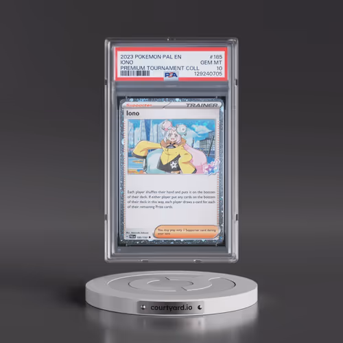 2023 Pokémon Pal EN-Paldea Evolved #185 Iono - Iono Premium Tournament Collection (PSA 10 GEM MINT)