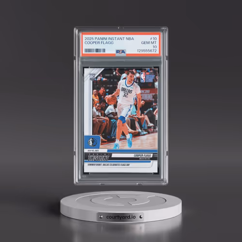 2025 Panini Instant NBA #10 Cooper Flagg (PSA 10 GEM MINT)