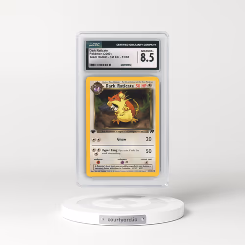 2000 Team Rocket #51/82 Dark Raticate - 1st Edition 1st Edition (CGC 8.5 NM-MT+)