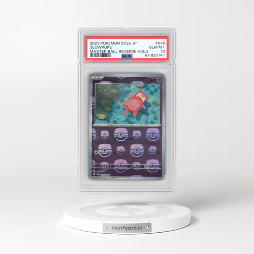 2023 Pokémon Sv2a-Pokemon 151 #079 Slowpoke - Reverse Holo Master Ball (PSA 10 GEM MINT)