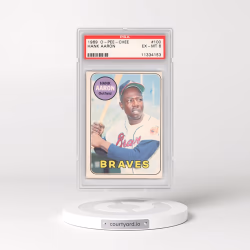 1969 O-Pee-Chee #100 Hank Aaron (PSA 6 EX-MT)
