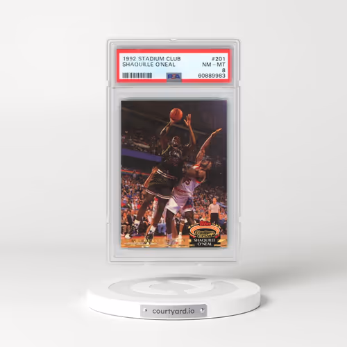 1992 Stadium Club #201 Shaquille O'Neal (PSA 8 NM-MT)