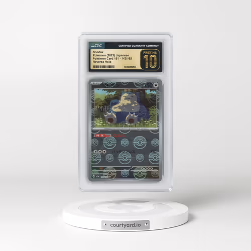 2023 Pokémon Card 151 #143/165 Snorlax - Reverse Holo Poké Ball (CGC 10 PRISTINE)