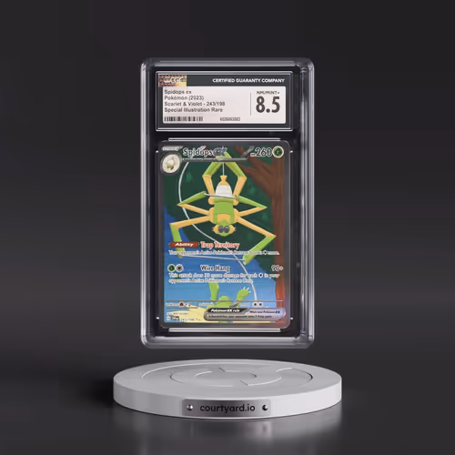 2023 Scarlet & Violet #243/198 Spidops ex - Special Illustration Rare (Holo) (CGC 8.5 NM-MT+)