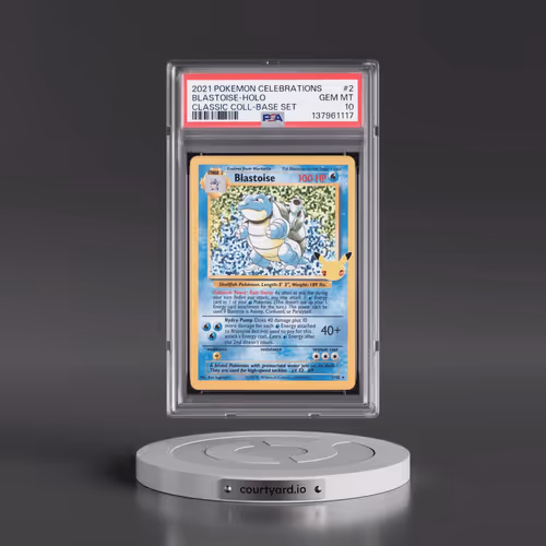 2021 Pokémon Celebrations Classic Collection #2 Blastoise - Holo (PSA 10 GEM MINT)