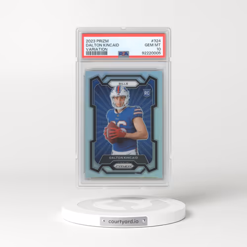 2023 Panini Prizm #324 Dalton Kincaid - Variation (PSA 10 GEM MINT)