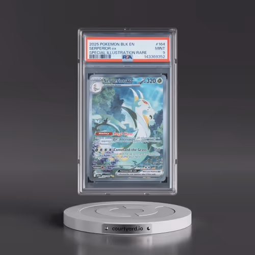 2025 Pokémon Blk EN-Black Bolt #164 Serperior EX - Holo Special Illustration Rare (PSA 9 MINT)