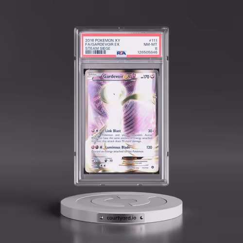 2016 Pokémon XY Steam Siege #111 Gardevoir EX - Holo Full Art (PSA 8 NM-MT)