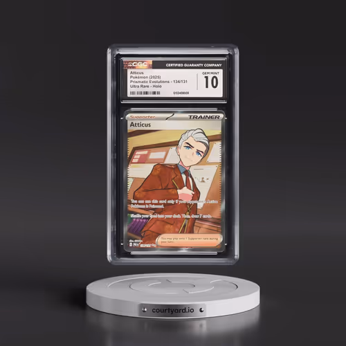 2025 Pokémon Pre EN-Prismatic Evolutions #134 Atticus - Ultra Rare (CGC 10 GEM MINT)