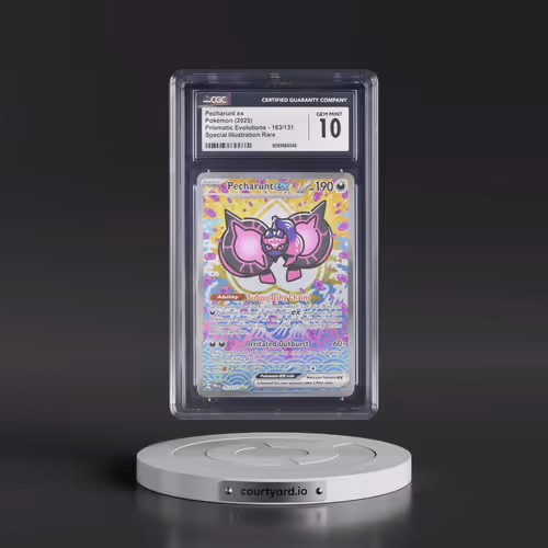 2025 Prismatic Evolutions - PRE EN #163/131 Pecharunt ex - Special Illustration Rare Holo (CGC 10 GE