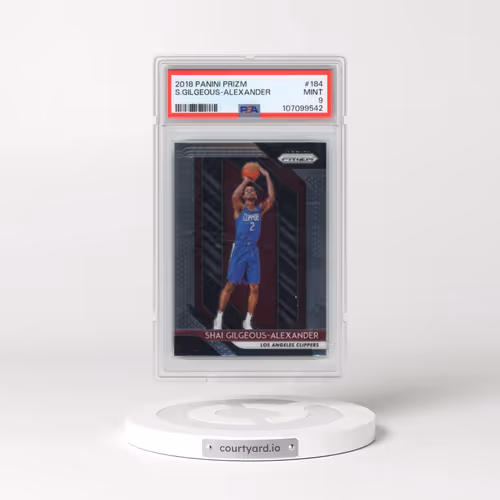 2018 Panini Prizm #184 Shai Gilgeous-Alexander (PSA 9 MINT)