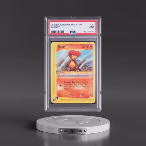 2002 Pokémon Expedition #52 Magby (PSA 9 MINT)
