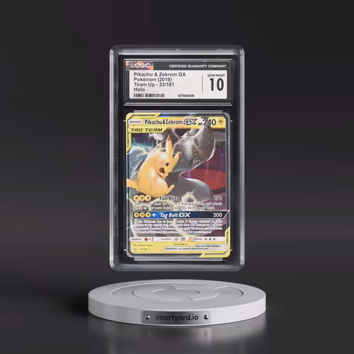 2019 Team Up #33/181 Pikachu & Zekrom GX - Holo (CGC 10 GEM MINT)