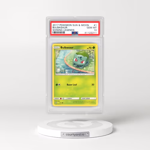 2017 Pokémon Sun & Moon Shining Legends #1 Bulbasaur (PSA 10 GEM MINT)