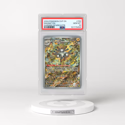 2024 Pokémon Svp EN-SV Black Star Promo #159 Magneton - Surging Sparks Elite Trainer Box (PSA 10 GEM MINT)