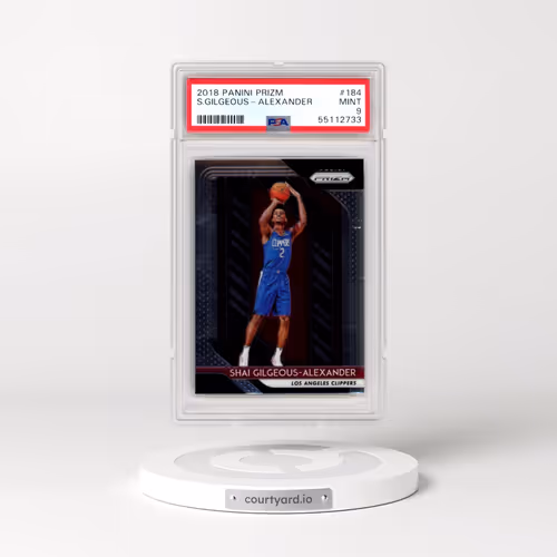 2018 Panini Prizm #184 Shai Gilgeous-Alexander (PSA 9 MINT)