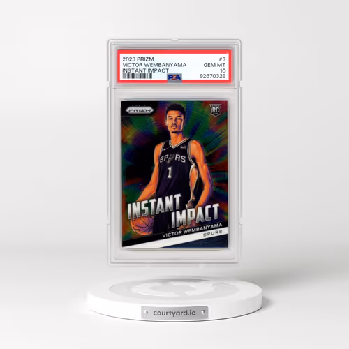 2023 Panini Prizm Instant Impact #3 Victor Wembanyama (PSA 10 GEM MINT)