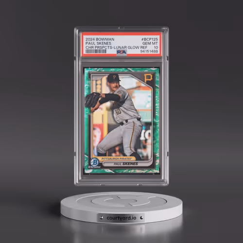 2024 Bowman Chrome Prospects #BCP125 Paul Skenes - Lunar Glow Refractor (PSA 10 GEM MINT)