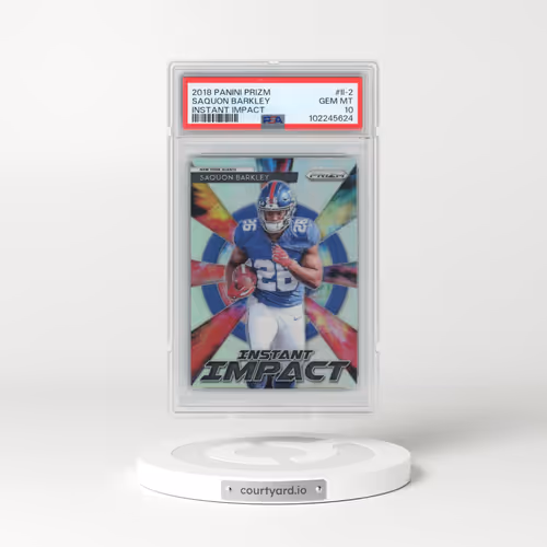 2018 Panini Prizm Instant Impact #II-2 Saquon Barkley (PSA 10 GEM MINT)