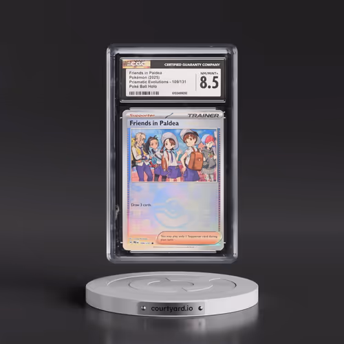 2025 Prismatic Evolutions - PRE EN #109/131 Friends in Paldea - Poké Ball Holo (CGC 8.5 NM-MT+)