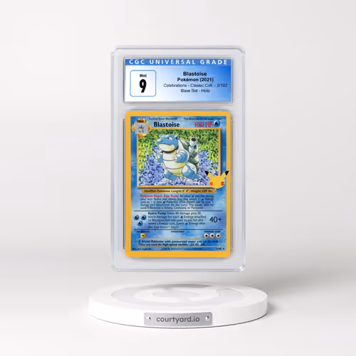 2021 Celebrations - Classic Collection #2/102 Blastoise - Base Set Holo (CGC 9 MINT)